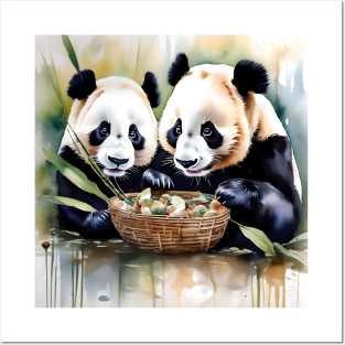 Panda Bear Study Posters and Art